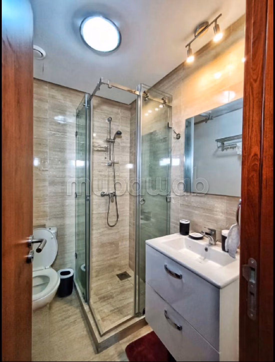 Apartments for rent in Agdal. Large area 78 m². Carpark, Balcony. 