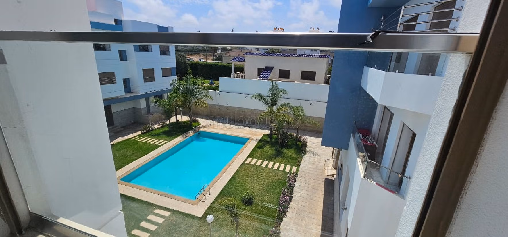 Appartementen om te huren in Harhoura. Totale oppervlakte 82 m². Garage en lift