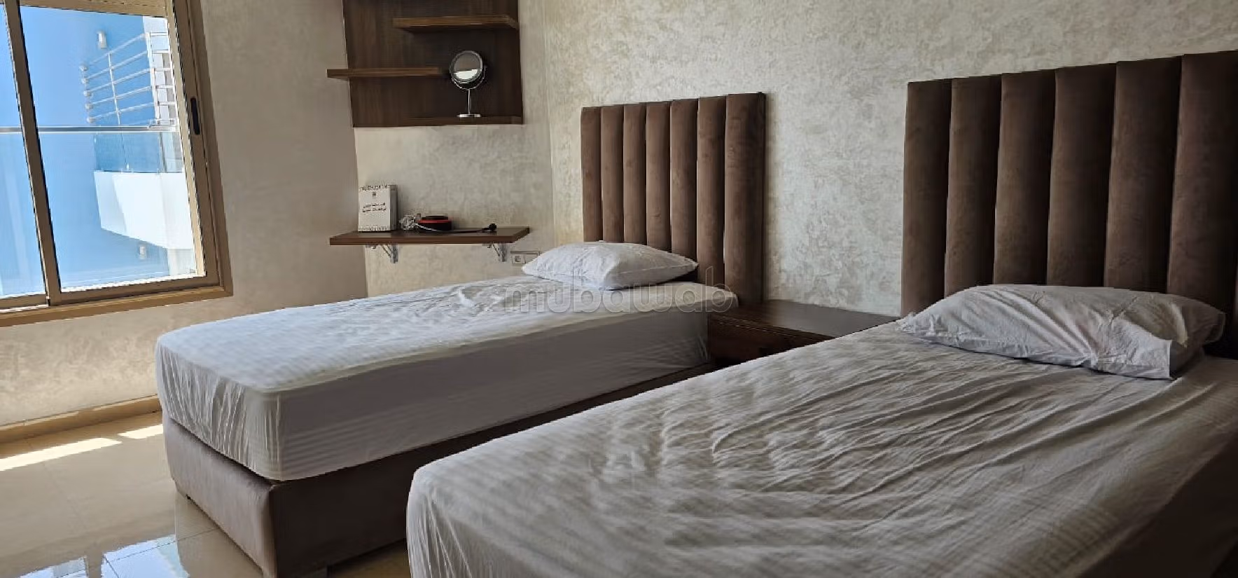 Appartementen om te huren in Harhoura. Totale oppervlakte 82 m². Garage en lift