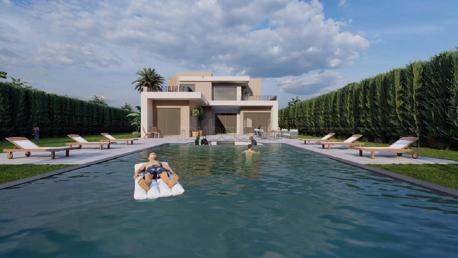 Magnificent villa for sale in Route de l'Ourika. 4 beautiful rooms. Beautiful terrace and garden. 