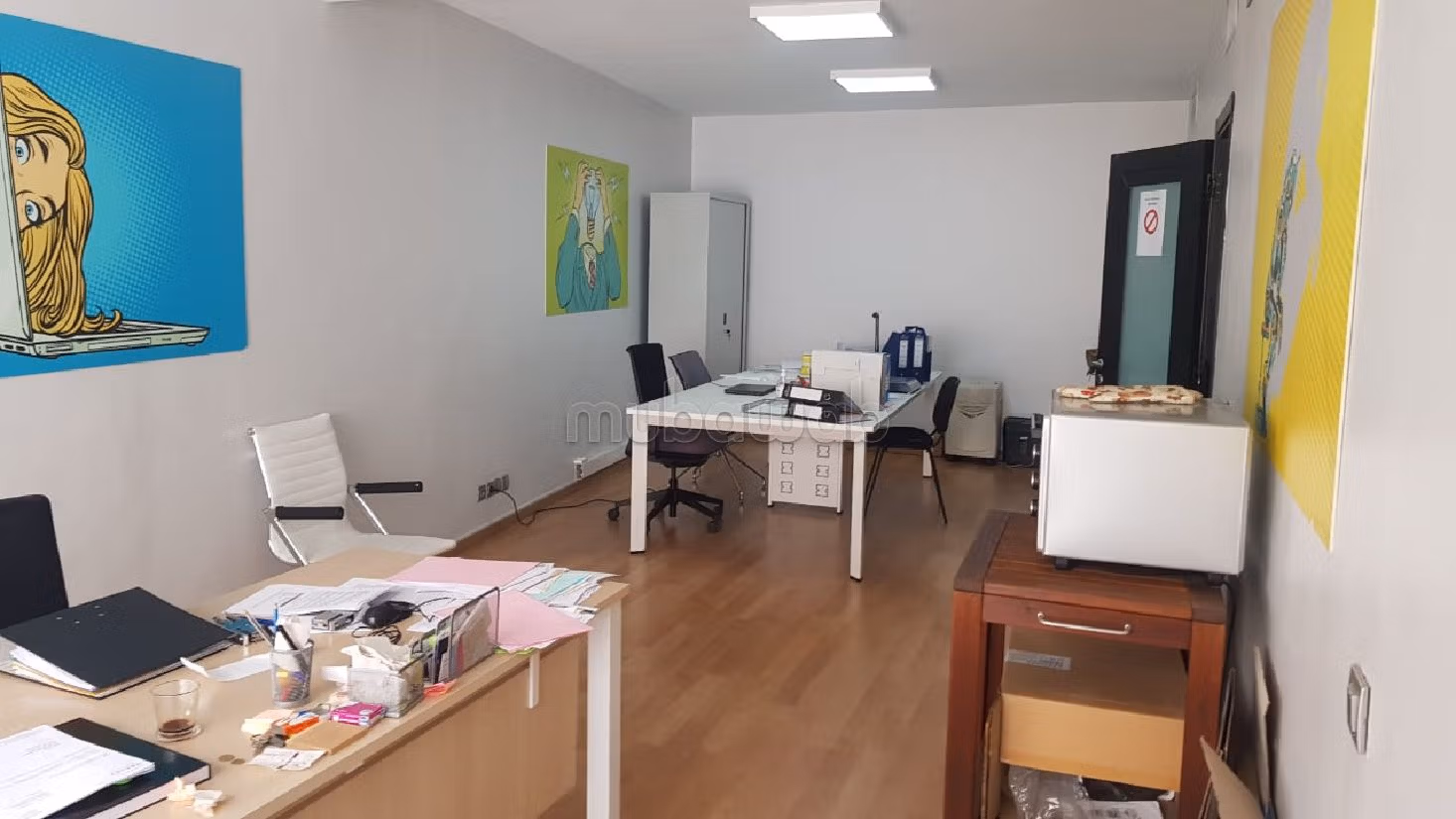 Offices for rent in Maârif. Total area 120 m². 