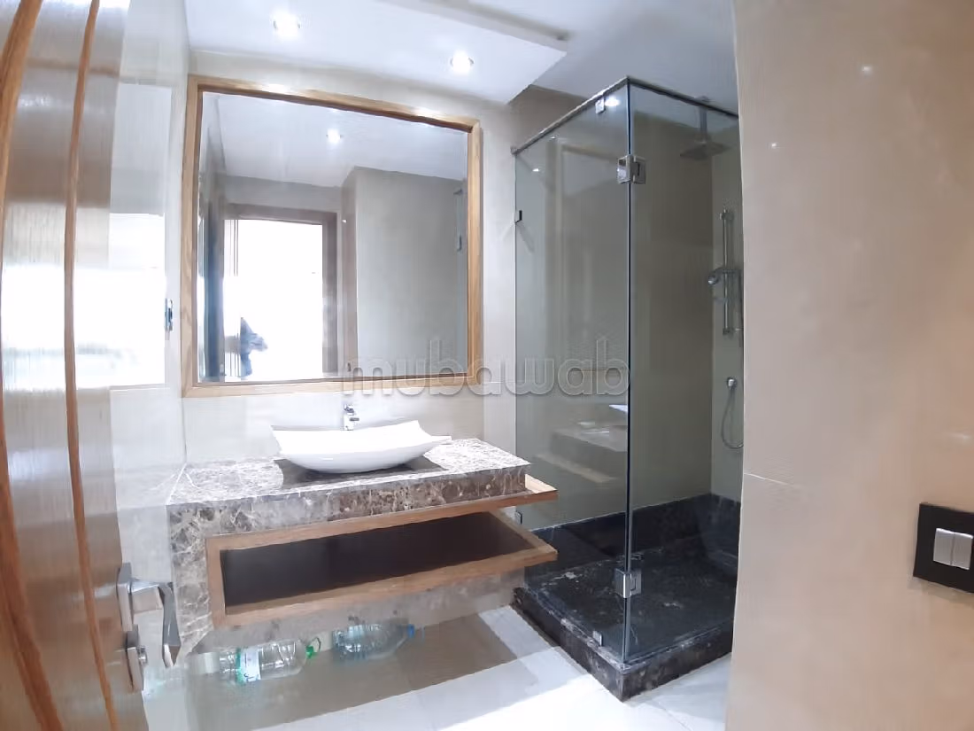 Apartment for rent in Casablanca Finance City. Large area 120 m². Furnished.