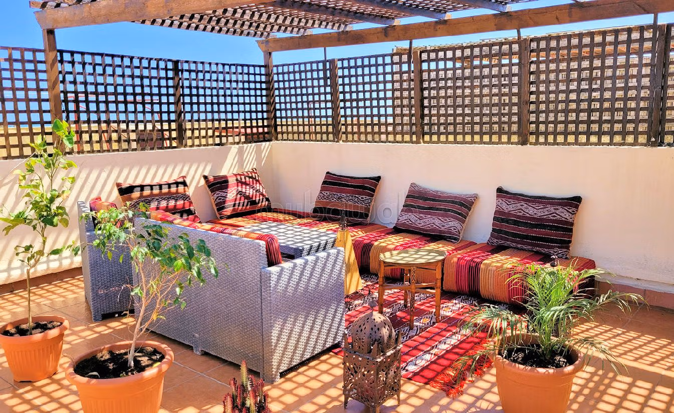 Duplex meublé avec terrasses en résidence avec piscine