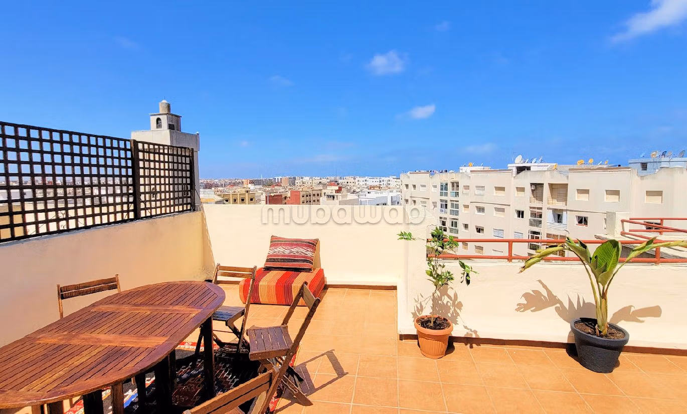 Duplex meublé avec terrasses en résidence avec piscine