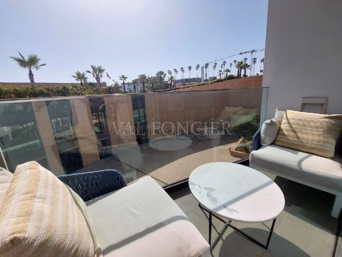 Encuentra un piso en alquiler en Ain Diab. 2 bonitas habitaciones. Cocina bien equipada