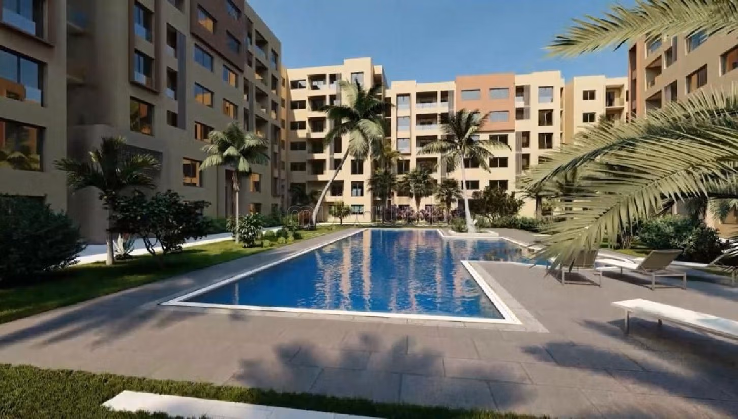 Vendita di un bell'appartamento a Guéliz. Superficie di 62 m². Salotto tipico marocchino, sistema di sicurezza.