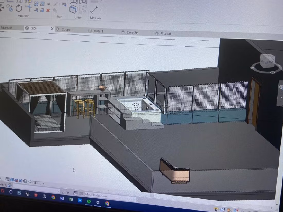 Apartment for rent in Casablanca Finance City. 3 comfortable rooms. 