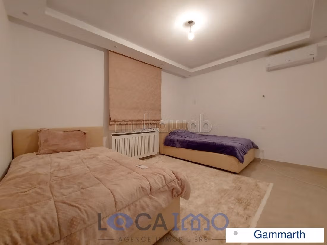 Affitto di un bellissimo appartamento a Gammarth. 2 belle camere da letto. Sistema di riscaldamento. 