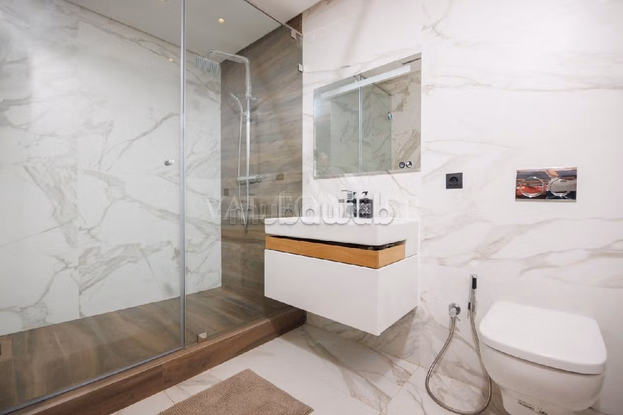 Location appartement d'exception avec terrasse meublé moderne, Casablanca Finance City