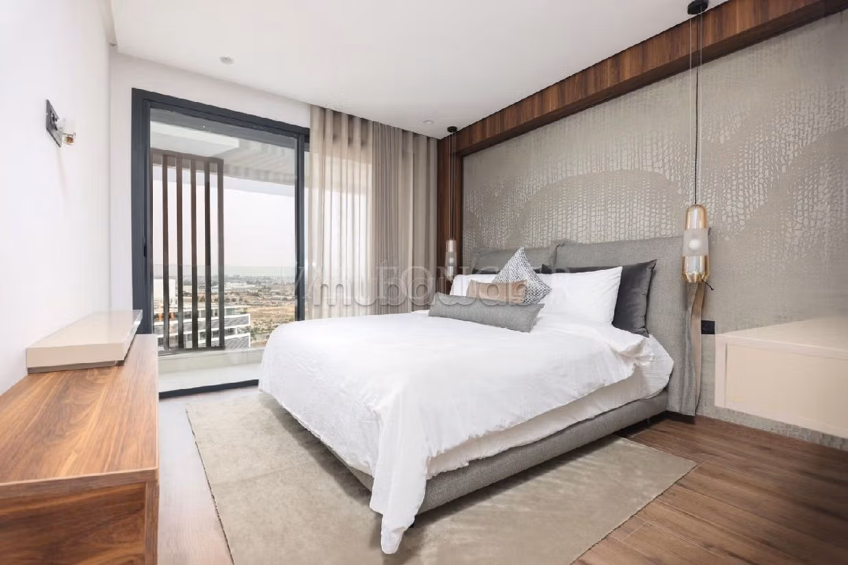 Location appartement d'exception avec terrasse meublé moderne, Casablanca Finance City