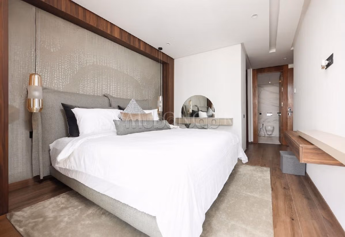 Location appartement d'exception avec terrasse meublé moderne, Casablanca Finance City