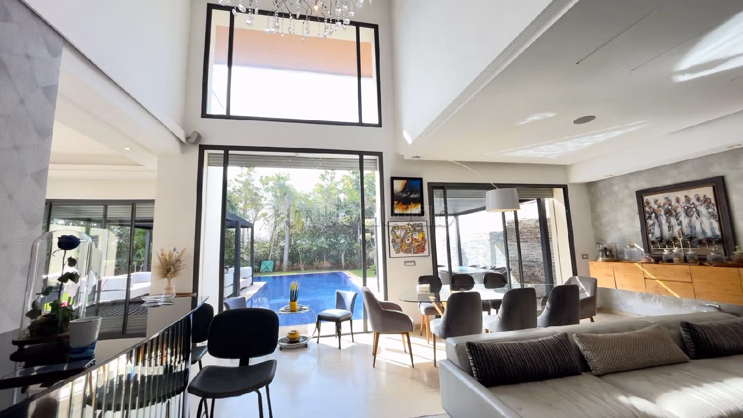 Vendita villa di lusso a Bouskoura Ville. 4 belle camere da letto. Giardino, terrazzo