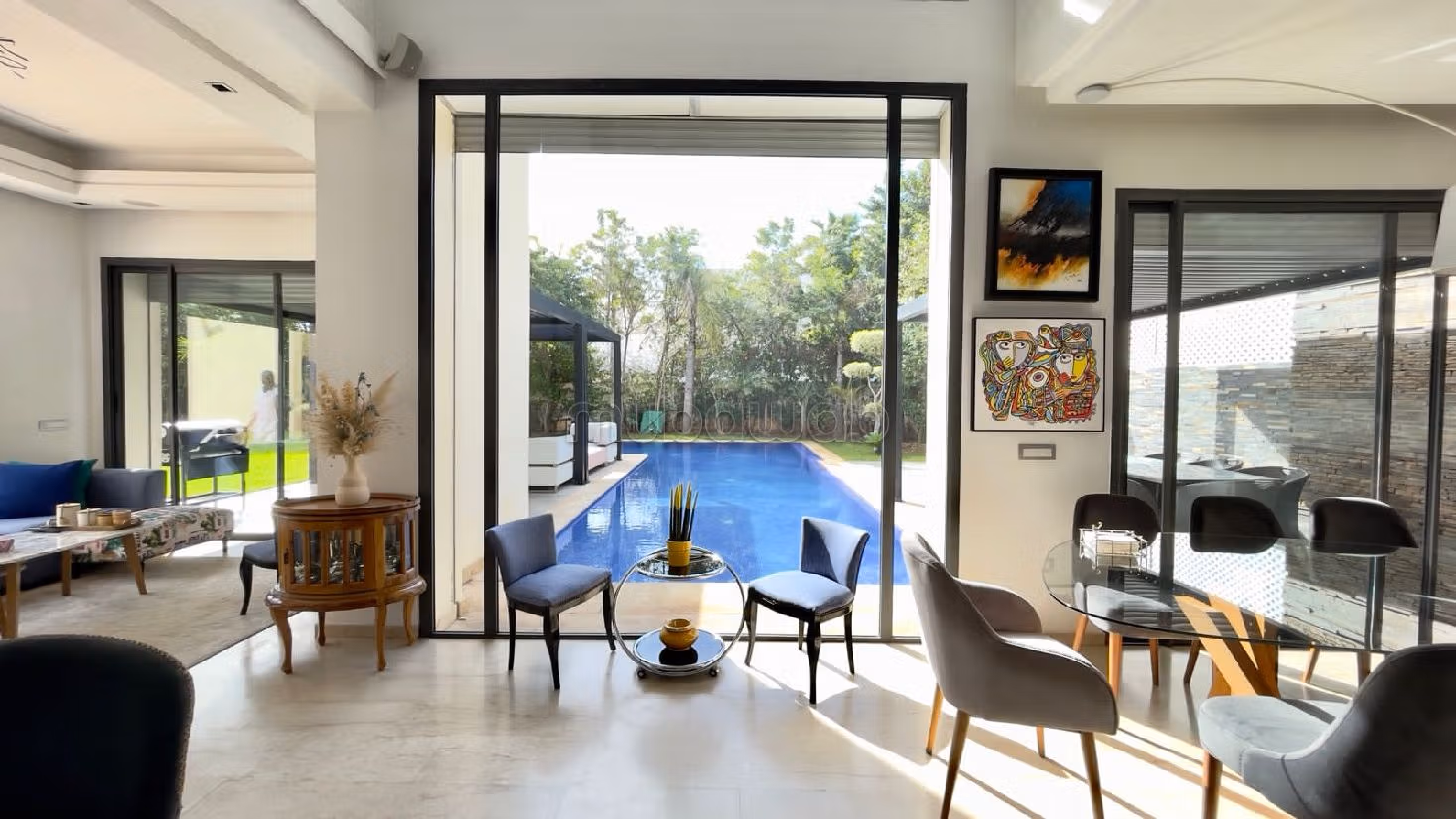 Vendita villa di lusso a Bouskoura Ville. 4 belle camere da letto. Giardino, terrazzo