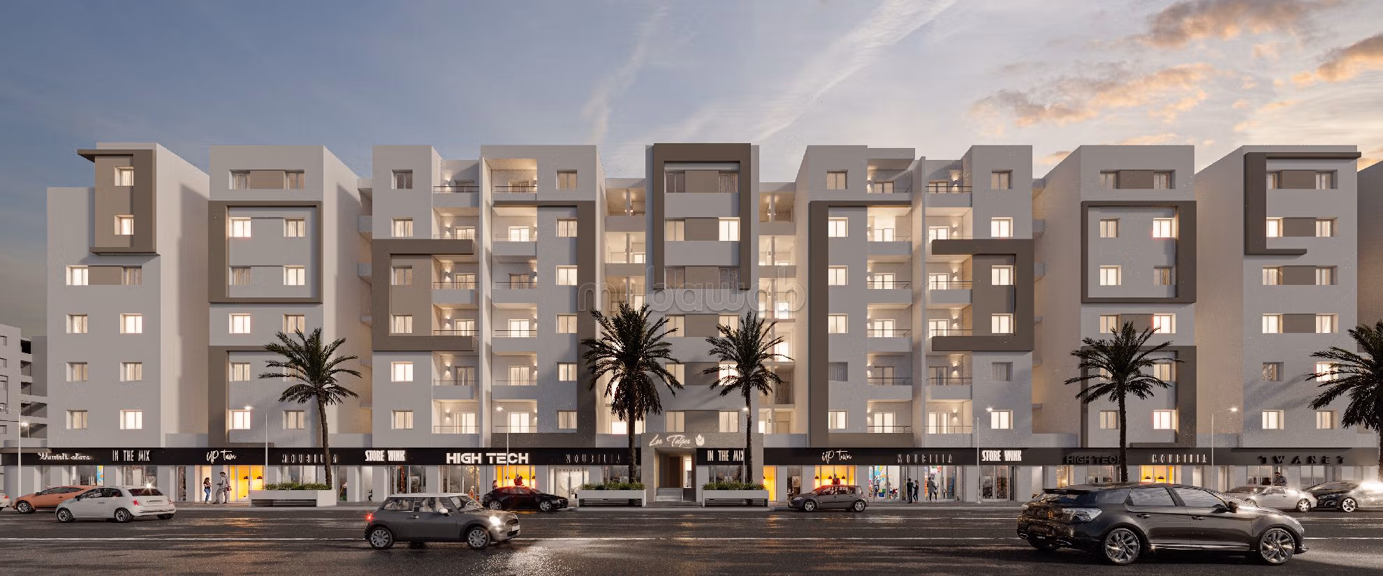 Sale of a lovely apartment in El Mourouj 6.2 lovely rooms. Secured door, Enclosed residence