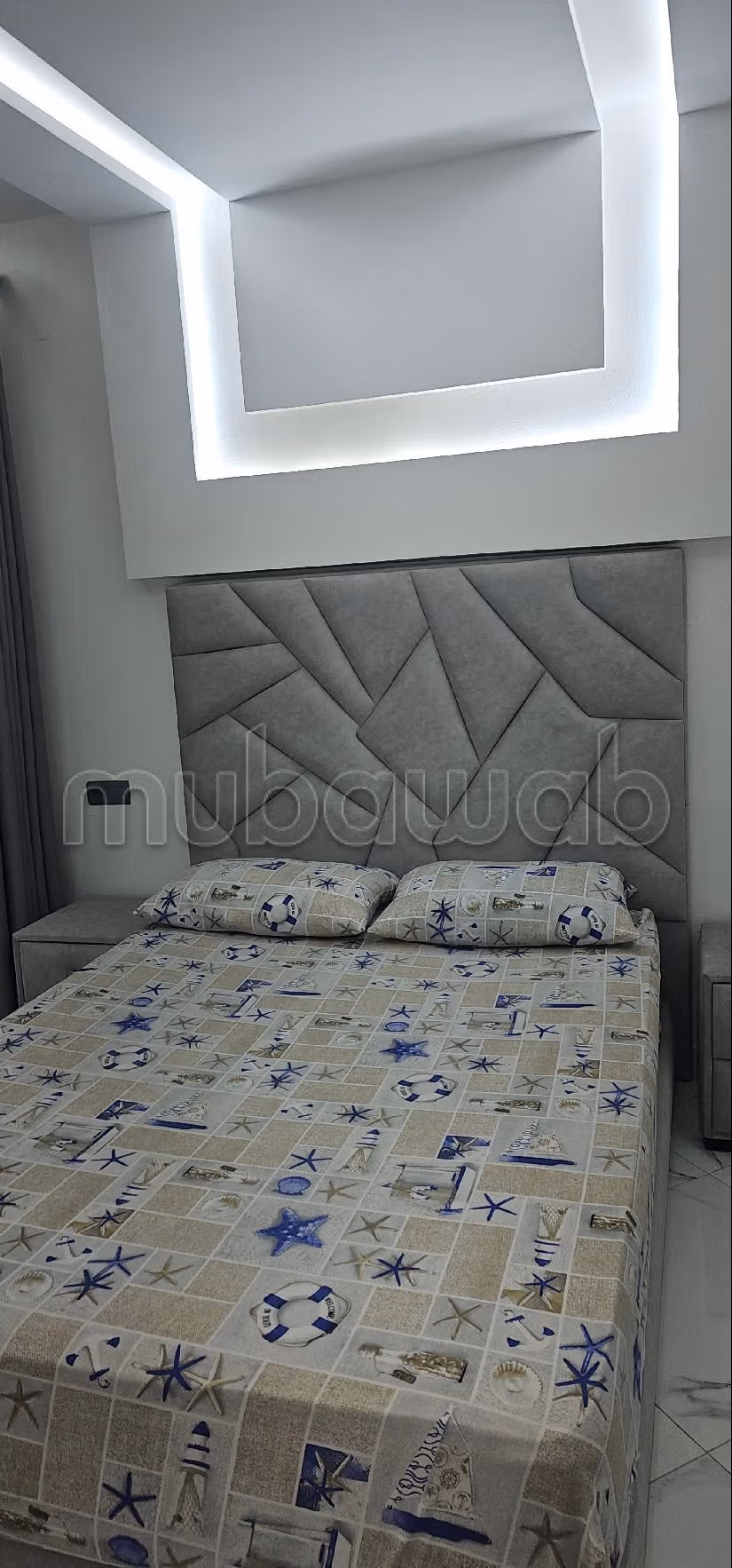 Apartments for rent in Borj. 2 beautiful rooms. Exceptional sea view, central heating