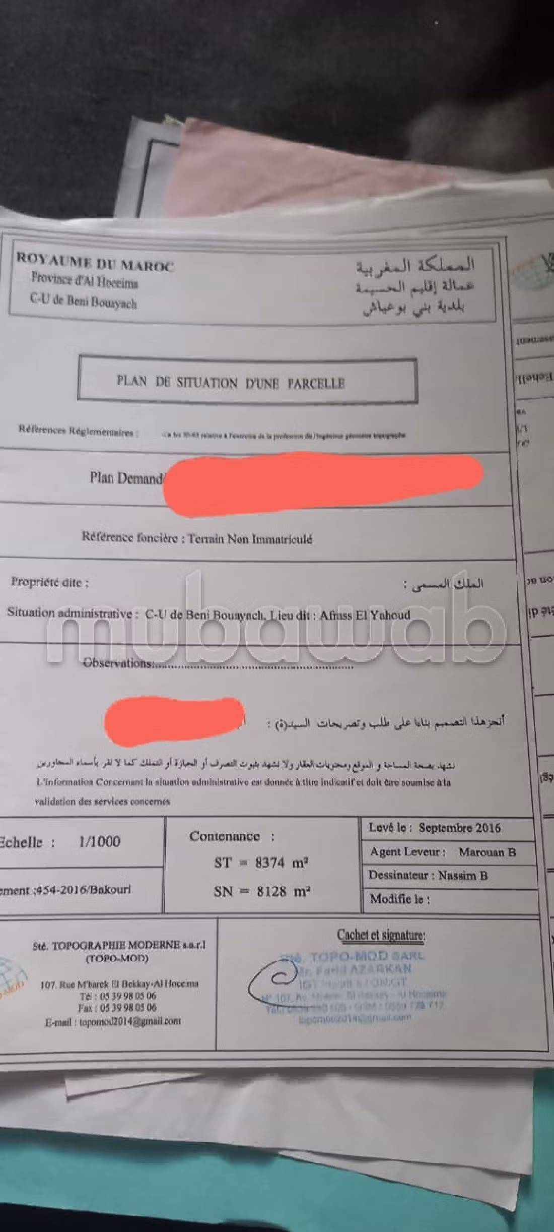 Land beschikbaar. Totale oppervlakte 8120 m².