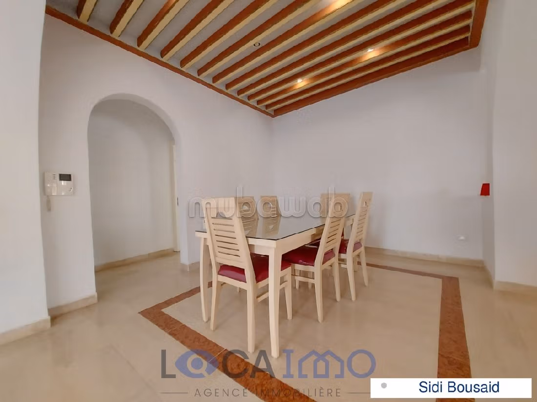 Straordinaria casa di lusso in affitto a Sidi Bousaid. 5 belle camere da letto. Cucina equipaggiata. 