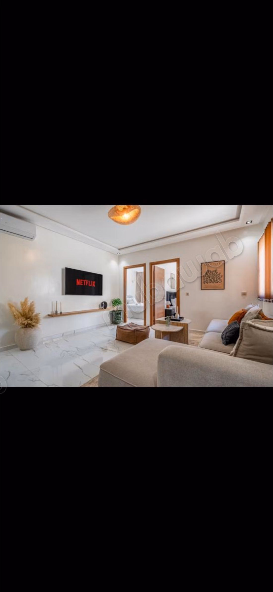 Appartement deux chambres meubleé