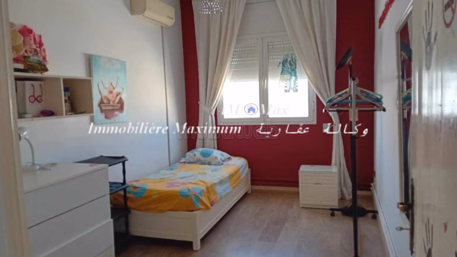 شقة جميلة للكراء ب المرسى. 4 غرف جميلة. مفروشة. 