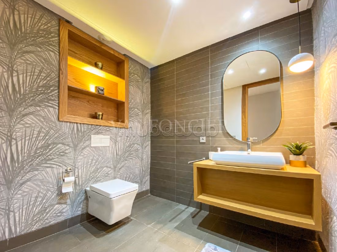 Location appartement luxueux meublé 186m2 3chambres à Ain Diab, Casablanca