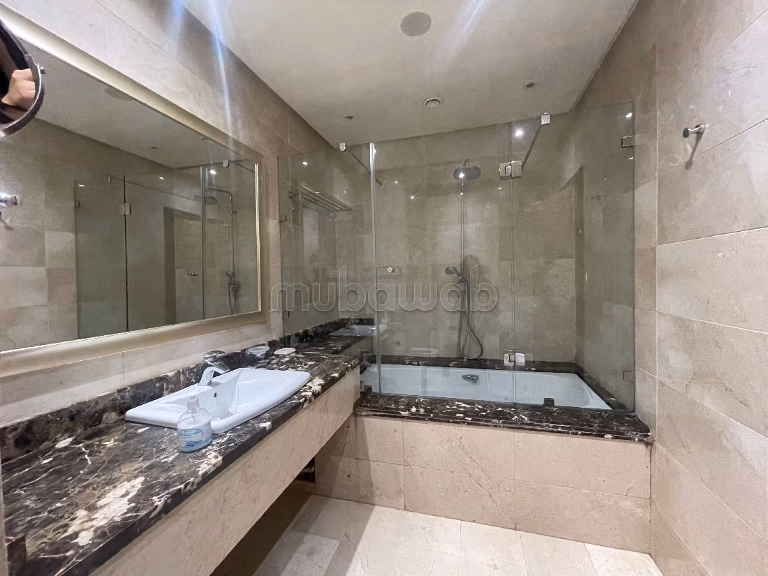 À louer un rez de jardin meublé sur bouskoura ville verte