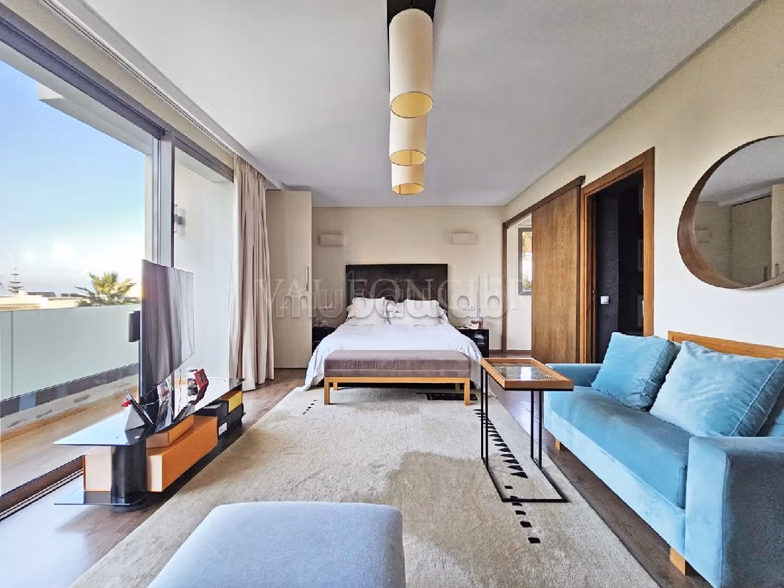 Villa à louer à Ain Diab Casablanca: Moderne 4chambres avec piscine