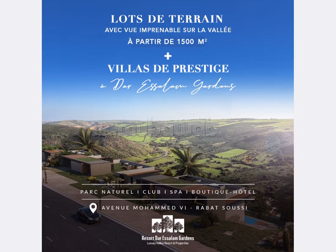Terrains à vendre à Soussi à partir de 1500 m²