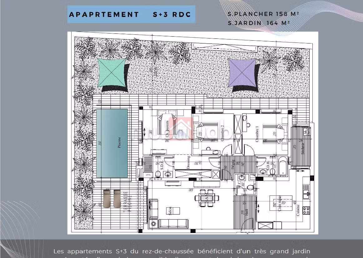 Vendita di un bell'appartamento. Superficie totale 245 m². Terrazzo e ascensore. 