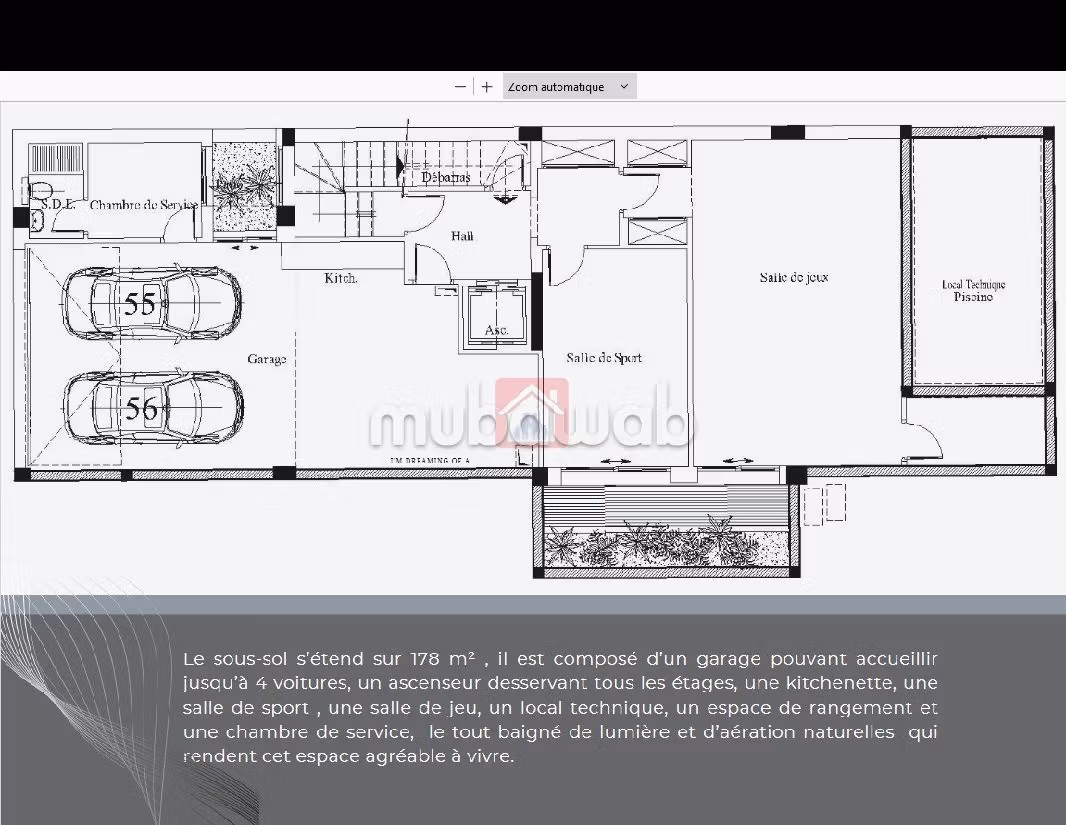 Vendita di un bell'appartamento. Superficie totale 245 m². Terrazzo e ascensore. 
