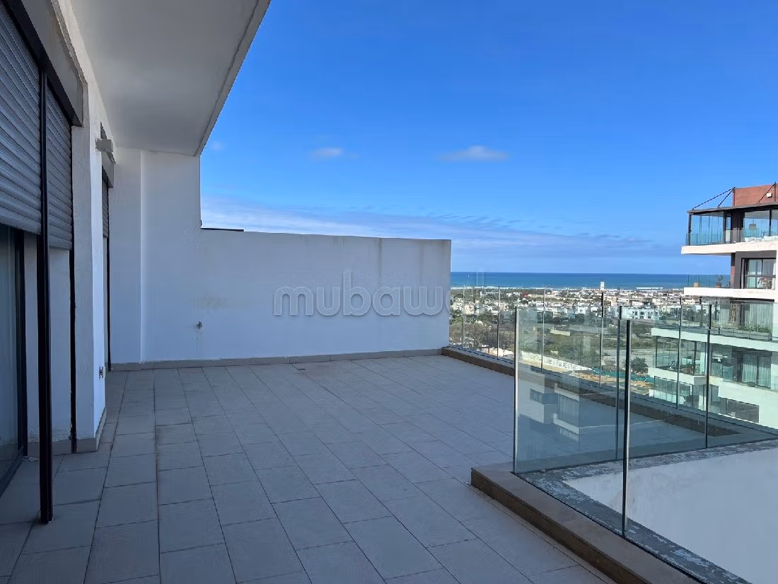 Duplex dernier étage double terrasse vue mer ain diab