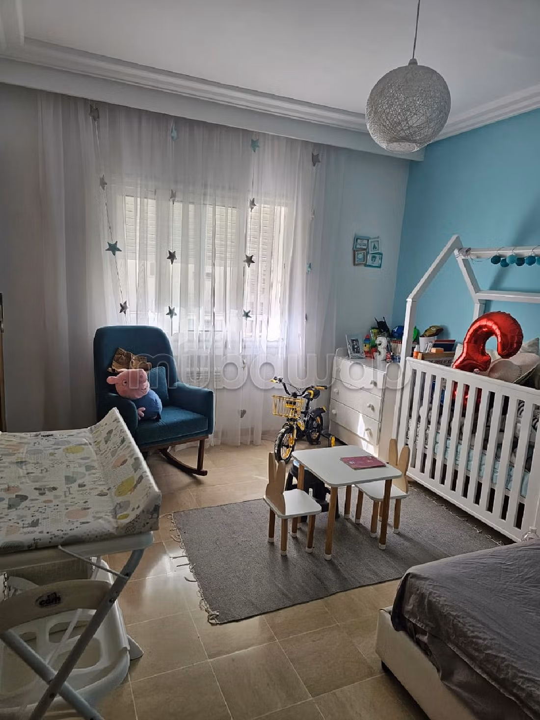 Vendita appartamento a Les Jardins de Carthage. 3 belle camere da letto. Piano cottura con forno integrato. 