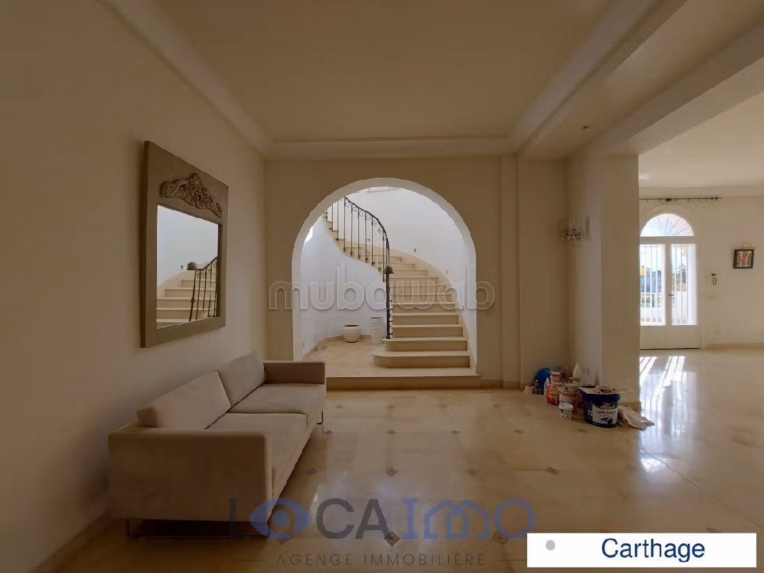 Meravigliosa villa in affitto a Carthage. 5 belle camere da letto. Piscina. 