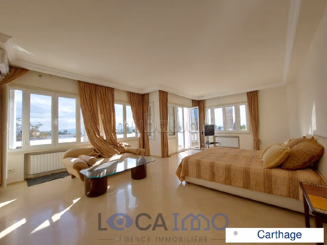 Meravigliosa villa in affitto a Carthage. 5 belle camere da letto. Piscina. 