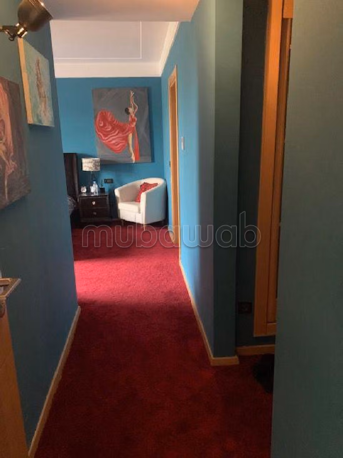 3-bed room flat with its a large swiming-pool and garden, in Bouskoura for sale