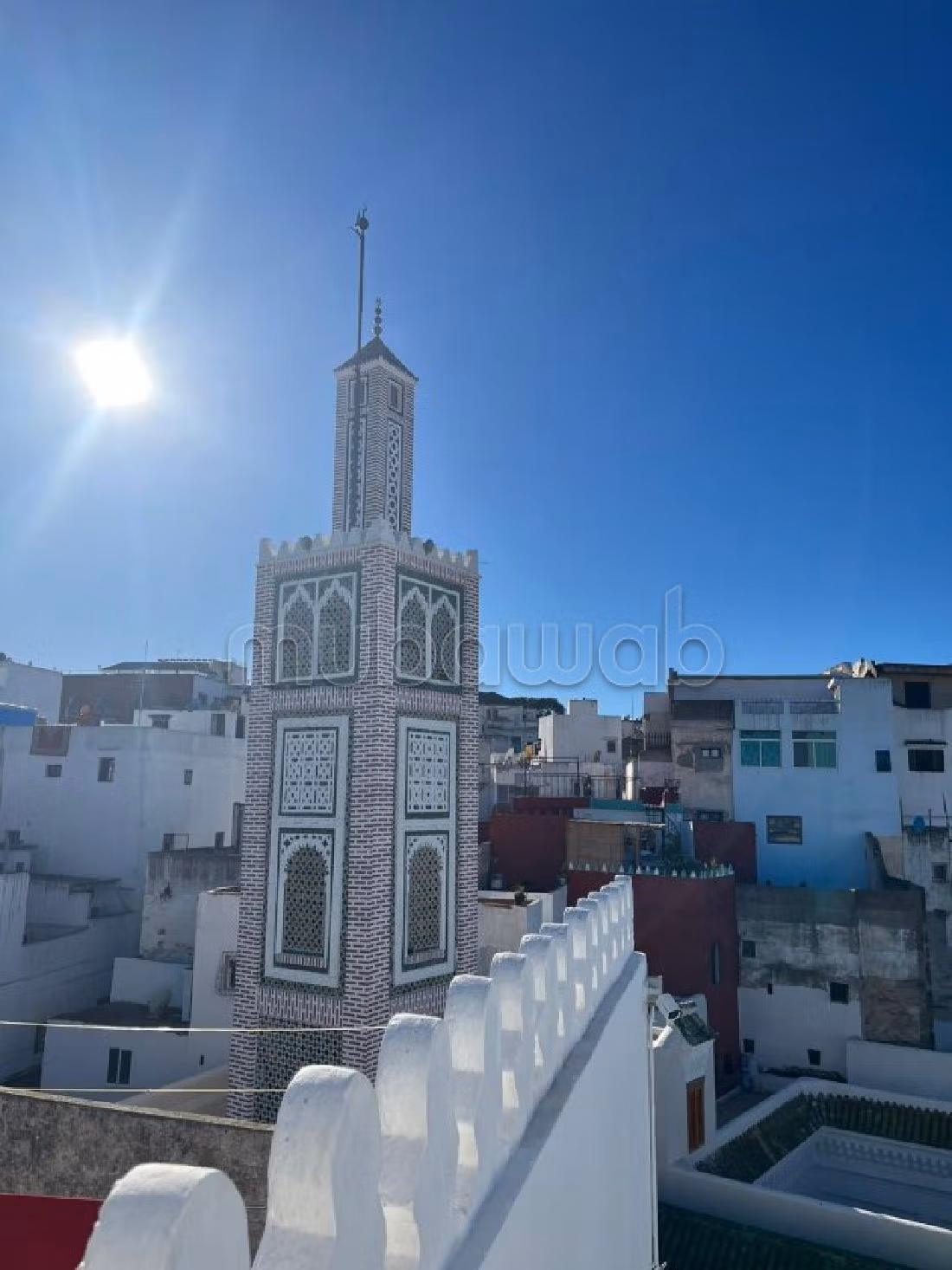 RIAD entièrement rénové avec terrasses et vue mer, ancienne médina de Tanger