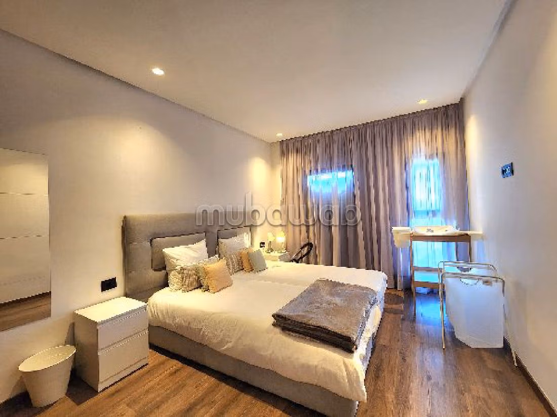 Bonito piso en alquiler en Casablanca Finance City. 2 bonitas habitaciones. Bien decorado.