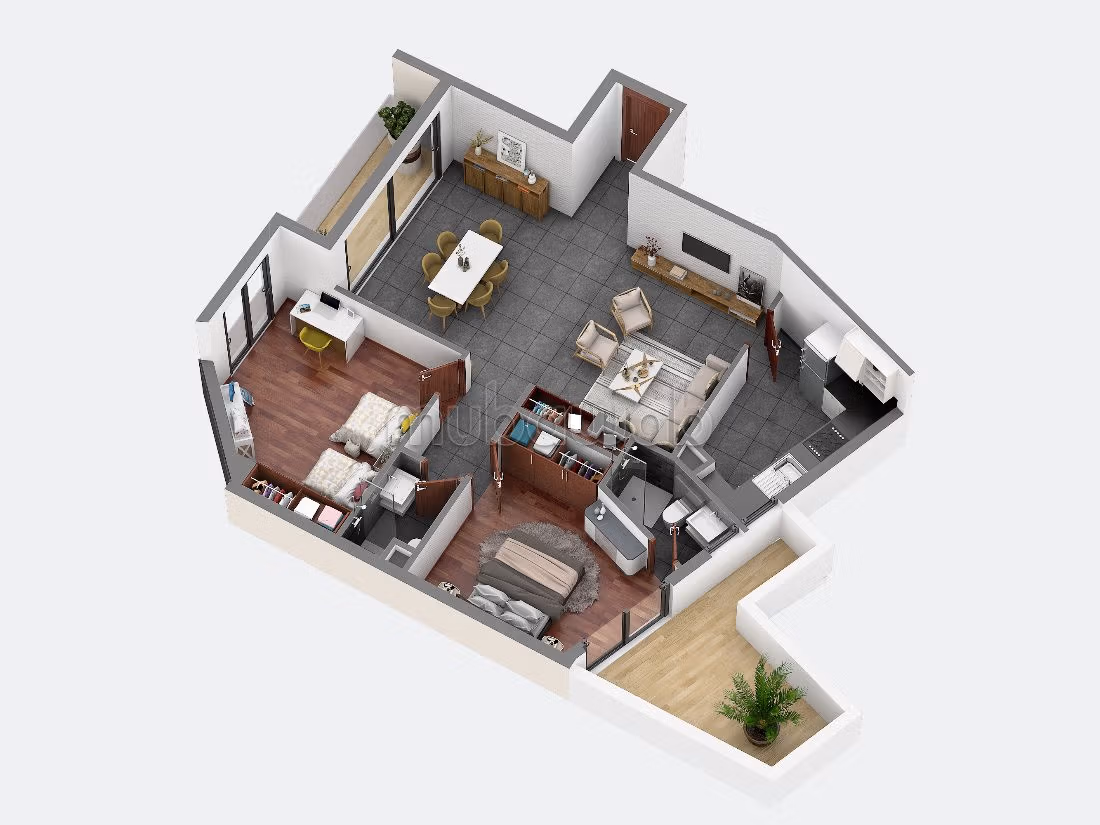 Flat for rent in Riviera. Area of 80 m². Furnishings. 