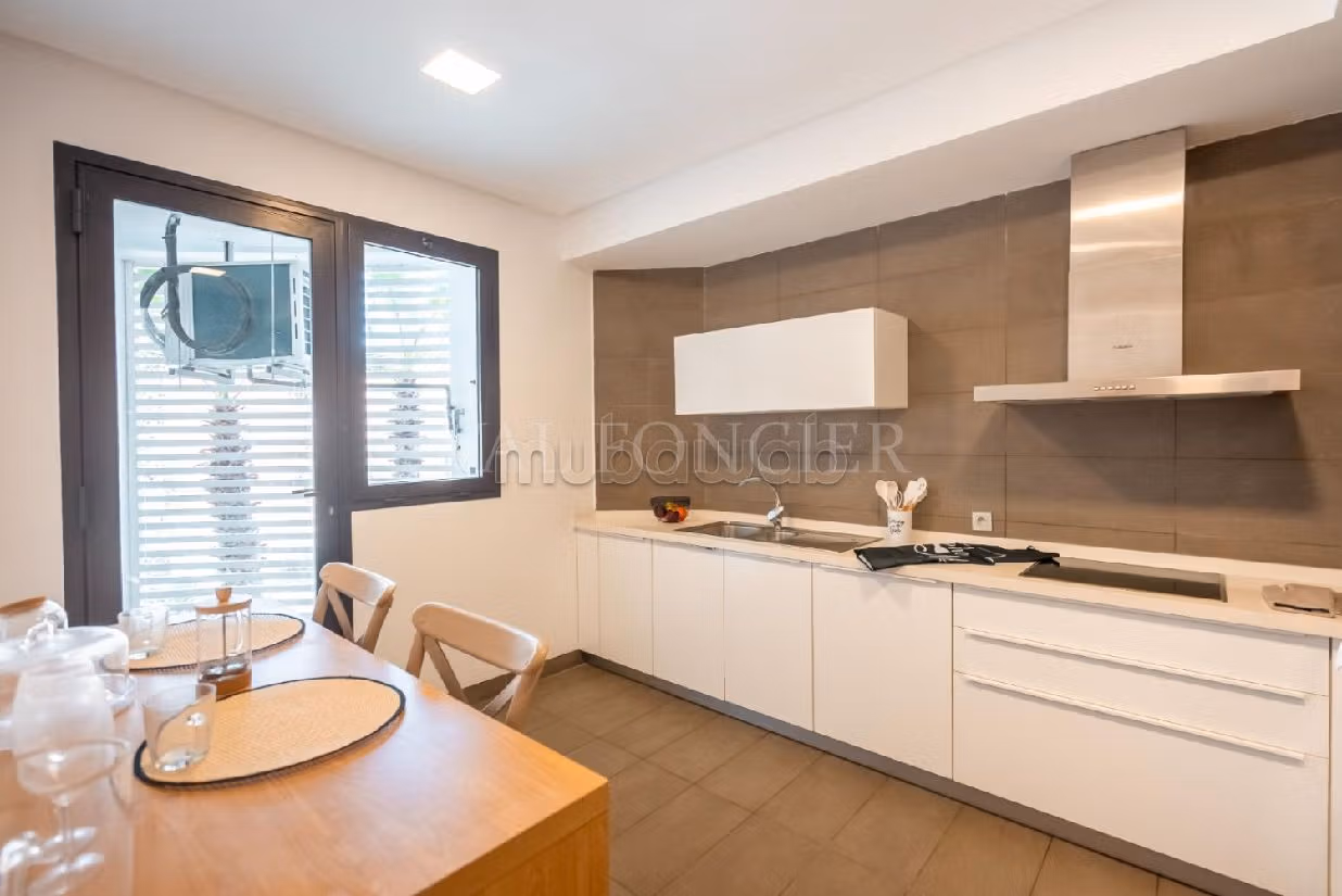 Vente appartement meublé 145m2 2chambres Ain Diab, Casablanca