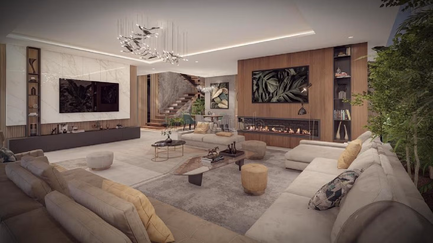 Splendide villa à vendre à Route de Tahanaout. Surface totale 361 m²