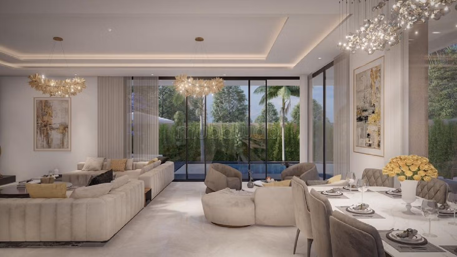 Splendide villa à vendre à Route de Tahanaout. Surface totale 361 m²