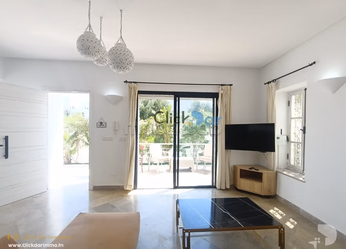 RDC S3 jardin location estivale Hammamet