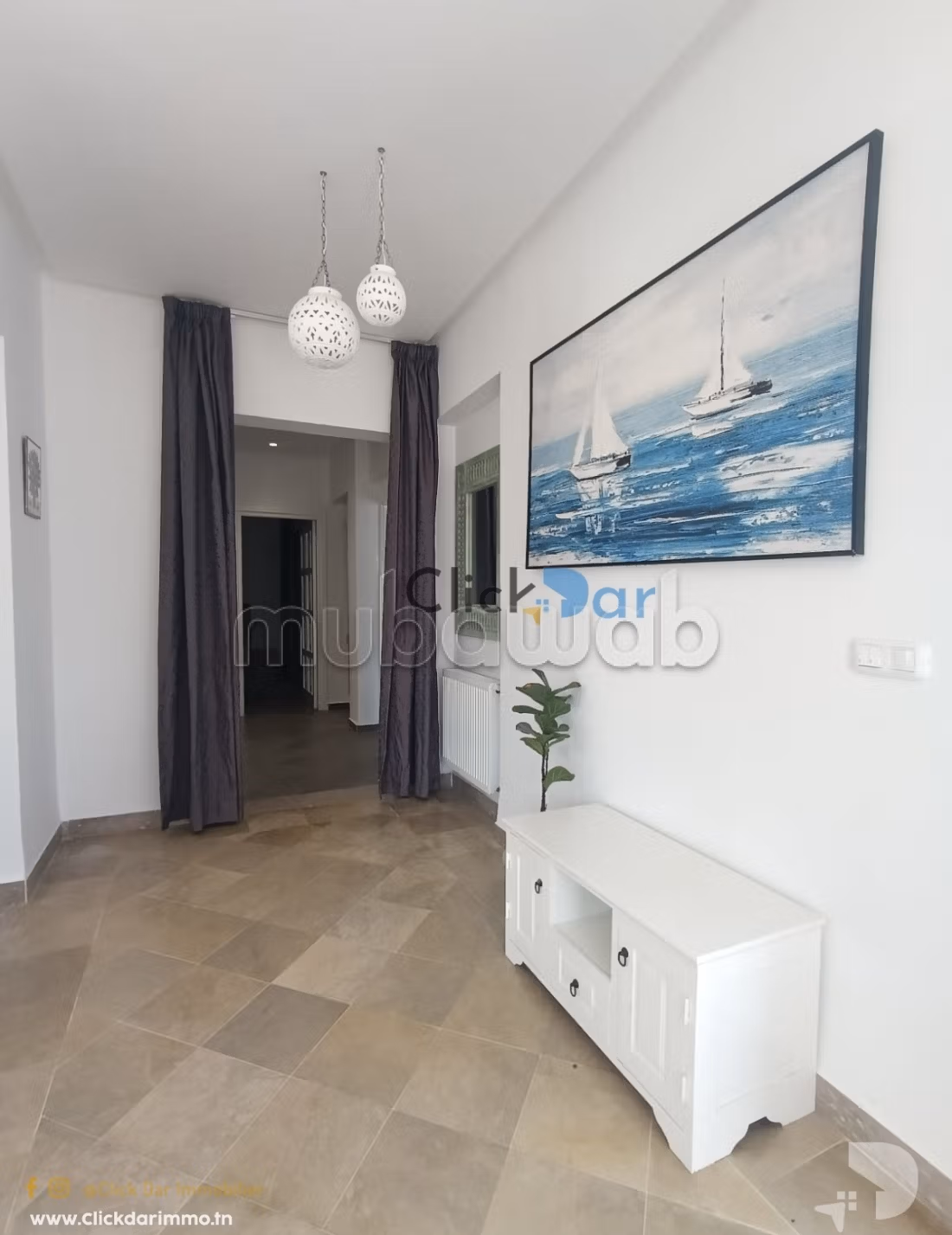 RDC S3 jardin location estivale Hammamet