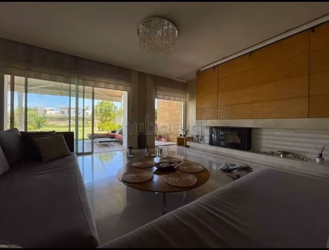 فيلا رائعة للبيع ببوسكورة. 3 غرف جميلة. صحن هوائي والأمن والحراسة. 