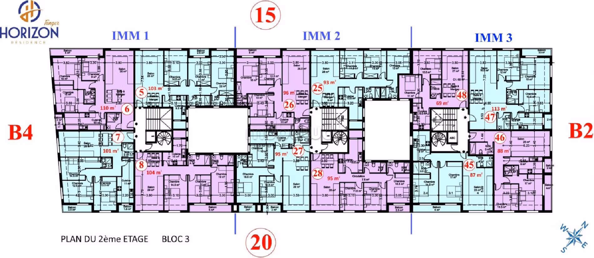 Appartements de 75 à 127 m² dans un cadre apaisant