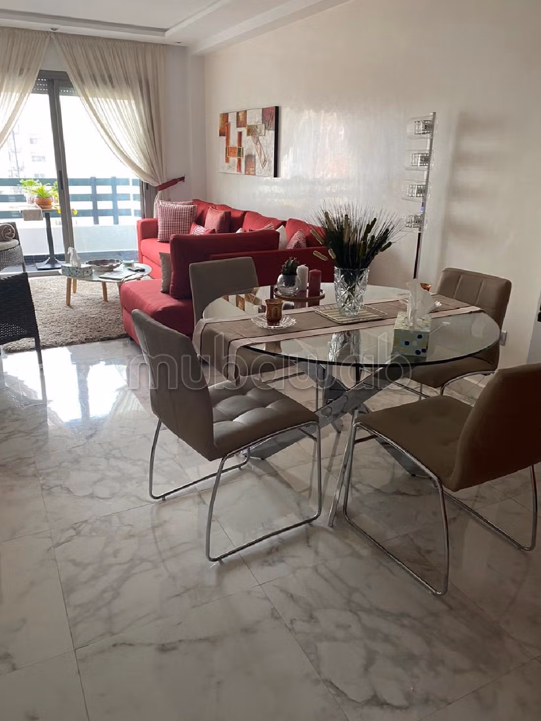 Splendido appartamento in affitto a Gauthier. Superficie di 55 m². Terrazzo e ascensore. 