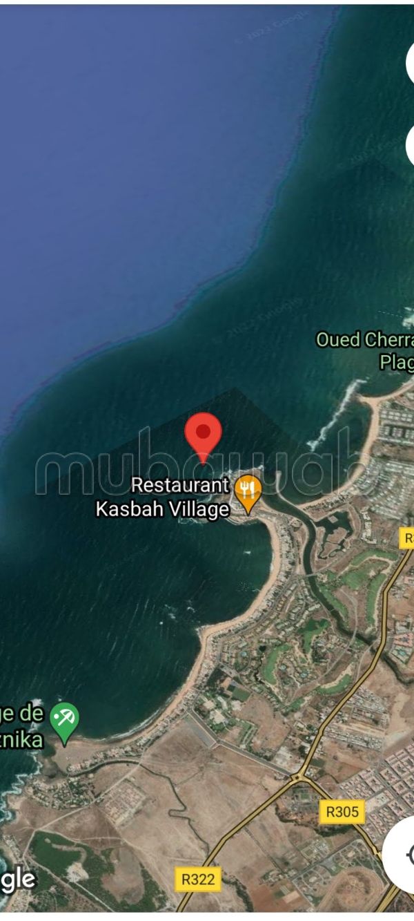 Terrain front mer 940m Alkasba Bouznika