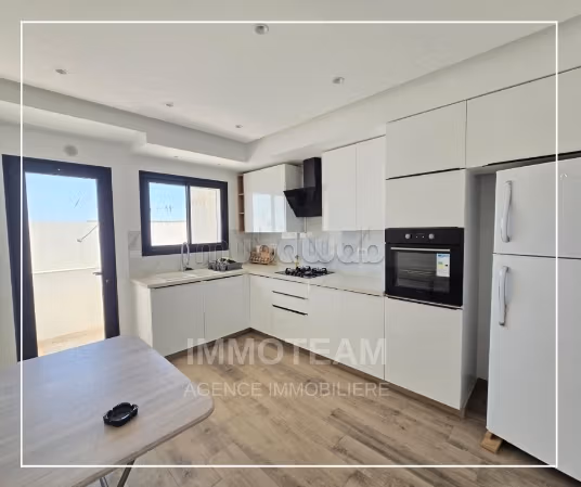 Find an apartment to buy in Hammamet Nord. 2 lovely rooms. Quiet sorroundings with mountain view, air conditioning installation