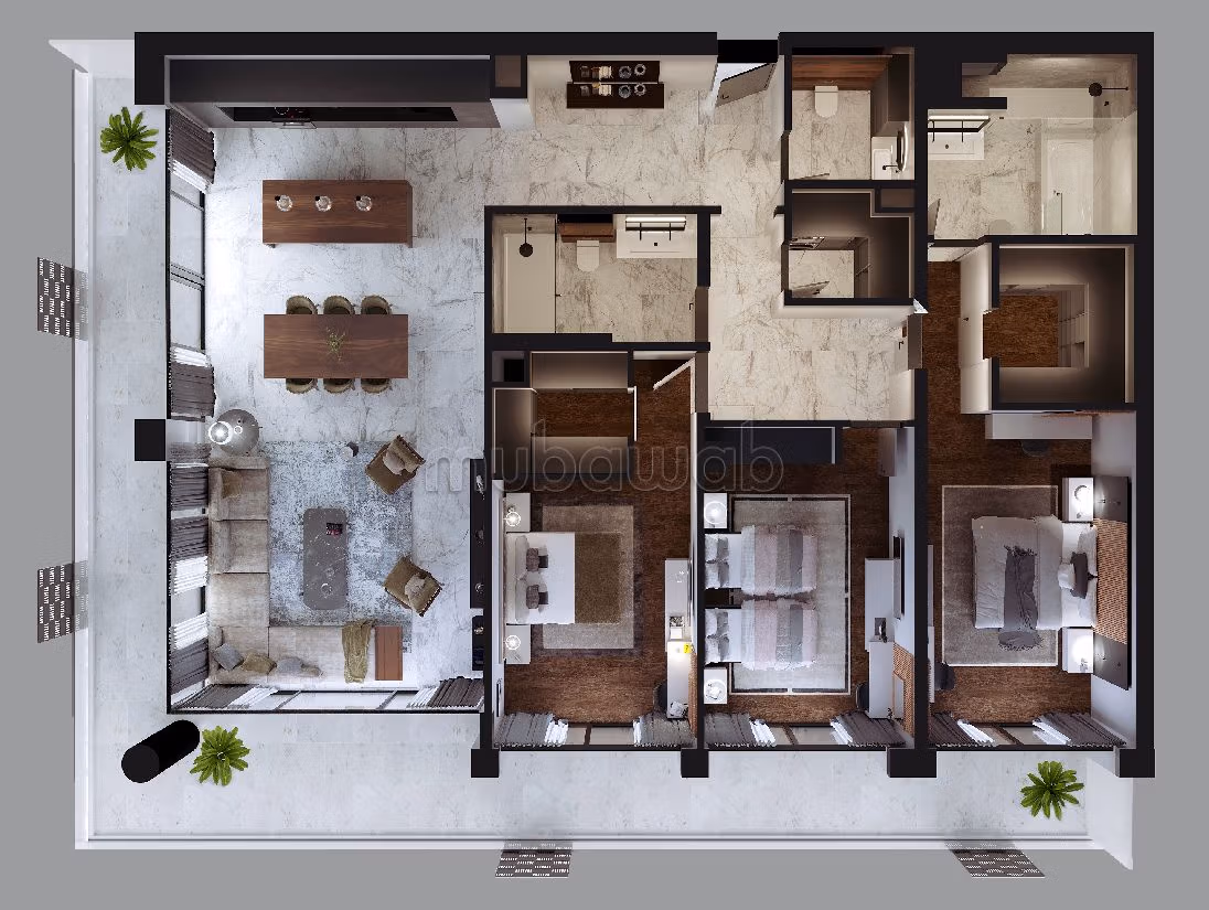 شقة للشراء ب فونتي. المساحة 235 م². شرفة ومصعد