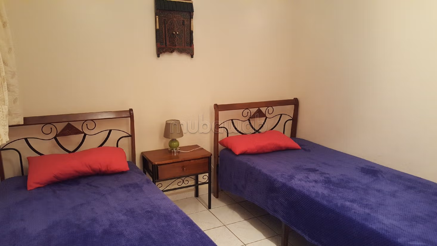 Riad for rent in Route de Fez. 3 rooms. Property with swimming pool, Integrated air conditioning.