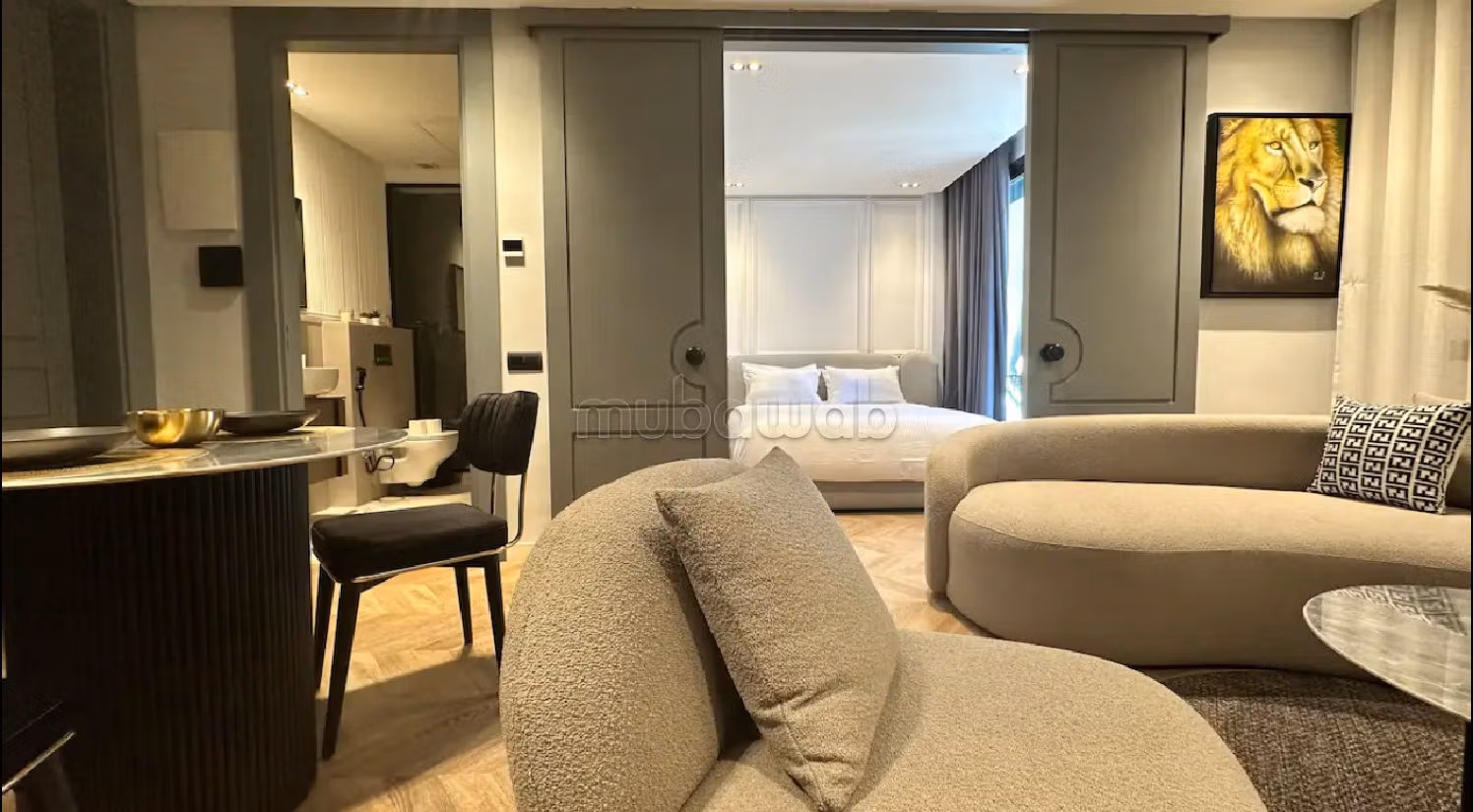 Studio élégant dans un quartier chic